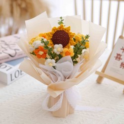 Handmade Artificial Crochet Flower Bouquet 