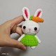 small cute handmade crochet animals rabbit bunny 