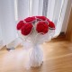 Artificial Handmade Crochet Knitted Rose Flowers Bouquet for Wedding Birthday Valentine
