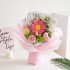 Beautiful Pink Crochet Flower Bouquet for friends, birthday, graduation, daughter