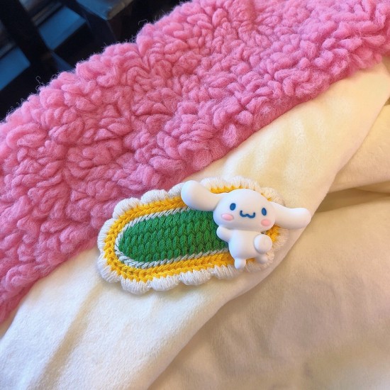 Cute Cartoon Sanrio Hello Kitty My Melody Crochet Hairpin