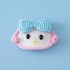 Handmade Knitted Sanrio Melody Kuromi Cartoon Figure Crochet Hairpin Accessories