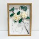 Handmade Camellia Crochet Flower Frame for Desktop Decoration