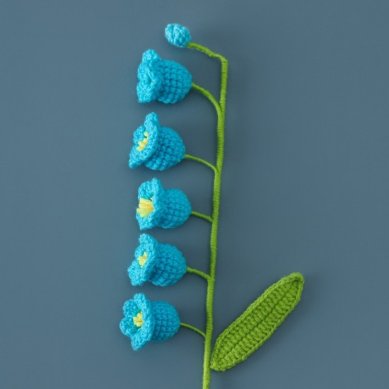 Handmade Craft Artificial Crochet Orchid Single Flowers